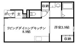 間取図画像 1LDK