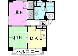 間取図画像 2DK