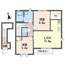 間取図画像 2LDK