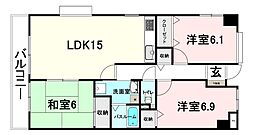 間取図画像 3LDK