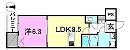 間取図画像 1LDK