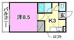 間取図画像 1K