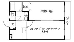 間取図画像 1LDK