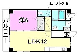 間取図画像 1LDK