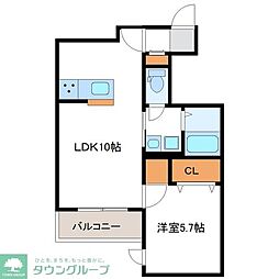 間取図画像 1LDK