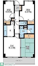 アーバンパーク市ヶ尾 3LDKの間取図画像