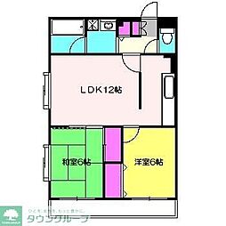 I,Sレイクヒルズ 2LDKの間取図画像