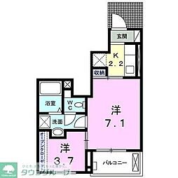 サンリット王禅 2Kの間取図画像
