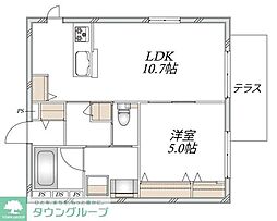 (仮称)新石川1丁目メゾン東棟 1LDKの間取図画像