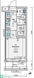 MAXIV横浜青葉 1Kの間取図画像