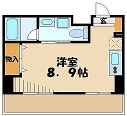 ディアコート・たまプラーザ ワンルームの間取図画像