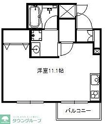 ディアコート・たまプラーザ ワンルームの間取図画像