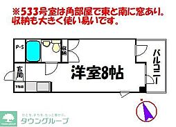 CKすずかけ台 ワンルームの間取図画像
