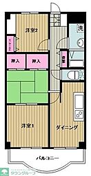 エレガンス・カーサあざみ野 3DKの間取図画像