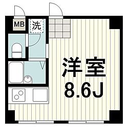 ルミエール・アイたまプラーザ 1Kの間取図画像