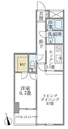 KDXレジデンス宮前平 1LDKの間取図画像