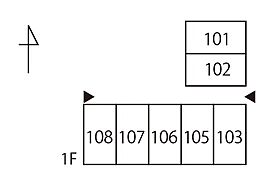 パームハイツ 102 ｜ 神奈川県川崎市多摩区栗谷４丁目（賃貸アパート1K・1階・22.29㎡） その3