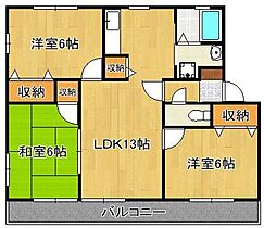 ソレアードTR　F棟  ｜ 福岡県北九州市小倉南区高野3丁目（賃貸アパート3LDK・2階・66.78㎡） その2