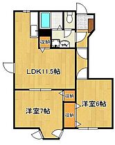 アメニティ広徳  ｜ 福岡県北九州市小倉南区南方5丁目（賃貸アパート2LDK・1階・53.51㎡） その2