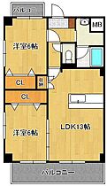 リベーラ徳力  ｜ 福岡県北九州市小倉南区徳力新町1丁目（賃貸マンション2LDK・3階・58.80㎡） その2