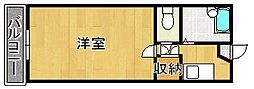 オアシス富士見 1Kの間取図画像
