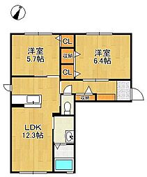 シャーメゾン蜷田 1階