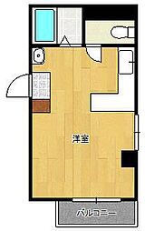 サンシティ城野 ワンルームの間取図画像