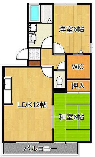 リベルテＳII ｜福岡県北九州市小倉南区南方3丁目(賃貸アパート2LDK・2階・56.00㎡)の写真 その2