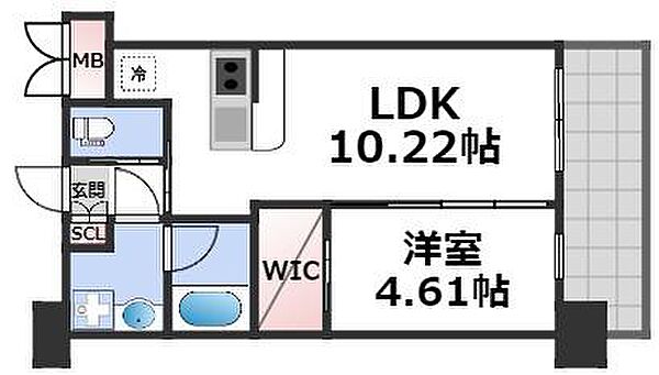 プレジオ阿波座 ｜大阪府大阪市西区川口3丁目(賃貸マンション1LDK・11階・35.42㎡)の写真 その2