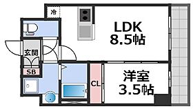 グランパシフィック東今里innovation(イノベーション)  ｜ 大阪府大阪市生野区新今里5丁目（賃貸マンション1LDK・7階・30.01㎡） その2