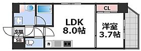 フロンティアタワー九条I  ｜ 大阪府大阪市西区九条1丁目（賃貸マンション1LDK・2階・29.51㎡） その2