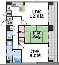 GATHERIA PACE  ｜ 大阪府大阪市天王寺区国分町18-15（賃貸マンション2LDK・4階・65.28㎡） その2