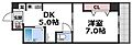 YKマンション7階6.0万円