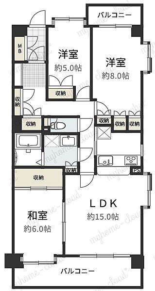 間取りを拡大表示