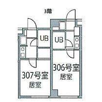 アーバンハイツ大岡山  ｜ 東京都大田区北千束1丁目（賃貸アパート1K・3階・16.80㎡） その2