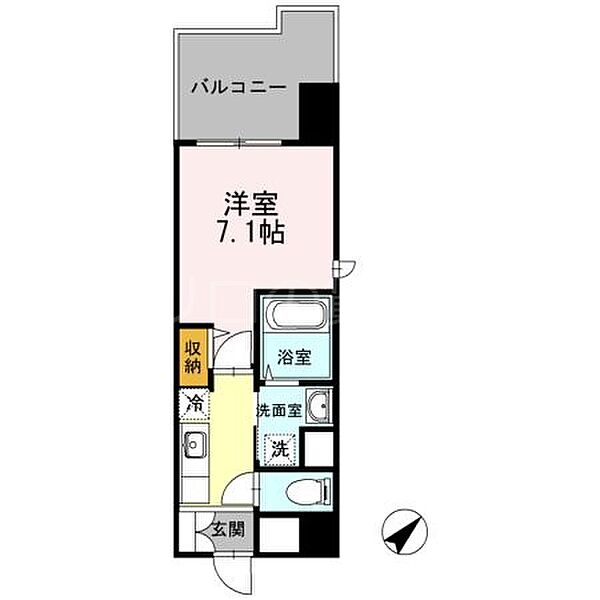 HillFlatOsaki ｜東京都品川区大崎2丁目(賃貸マンション1K・5階・24.72㎡)の写真 その2