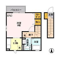 ディアコート 202 ｜ 東京都大田区新蒲田2丁目21-22（賃貸アパート1K・2階・31.51㎡） その2