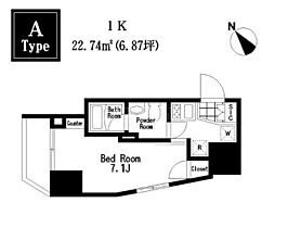 レジディア大森III 201 ｜ 東京都大田区大森北1丁目8-1（賃貸マンション1K・2階・22.74㎡） その2