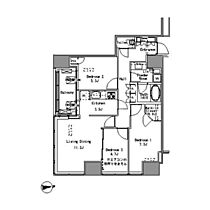 Ｗｈｉｔｅ　Ｔｏｗｅｒ　Ｈａｍａｍａｔｓｕｃｈｏ 1607 ｜ 東京都港区浜松町1丁目（賃貸マンション3LDK・16階・75.54㎡） その2