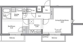 BluRock大鳥居 210 ｜ 東京都大田区萩中3丁目（賃貸マンション1LDK・2階・45.04㎡） その2