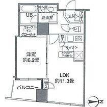 カスタリアタワー品川シーサイド  ｜ 東京都品川区東品川4丁目（賃貸マンション1LDK・3階・44.05㎡） その2