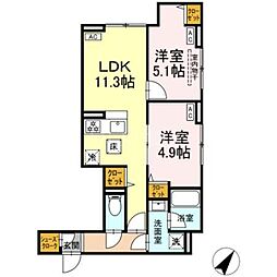 間取図画像 2LDK