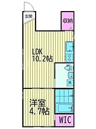 間取図画像 1LDK