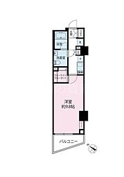 グレイスコート目黒 1Kの間取図画像
