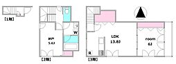ZENHOUSE 1SLDKの間取図画像