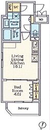 クレストコート池上六丁目 1LDKの間取図画像
