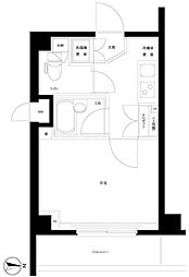 ルーブル蒲田六番館 1Kの間取図画像