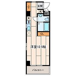 アフィーノ川崎 ワンルームの間取図画像