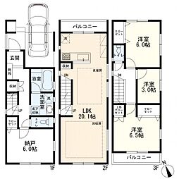 川崎区桜本2丁目 新築一戸建て 3号棟