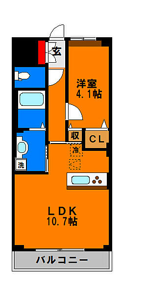 Eternal J（エターナル　ジェイ） 101｜千葉県千葉市中央区都町1丁目(賃貸マンション1LDK・1階・38.02㎡)の写真 その3